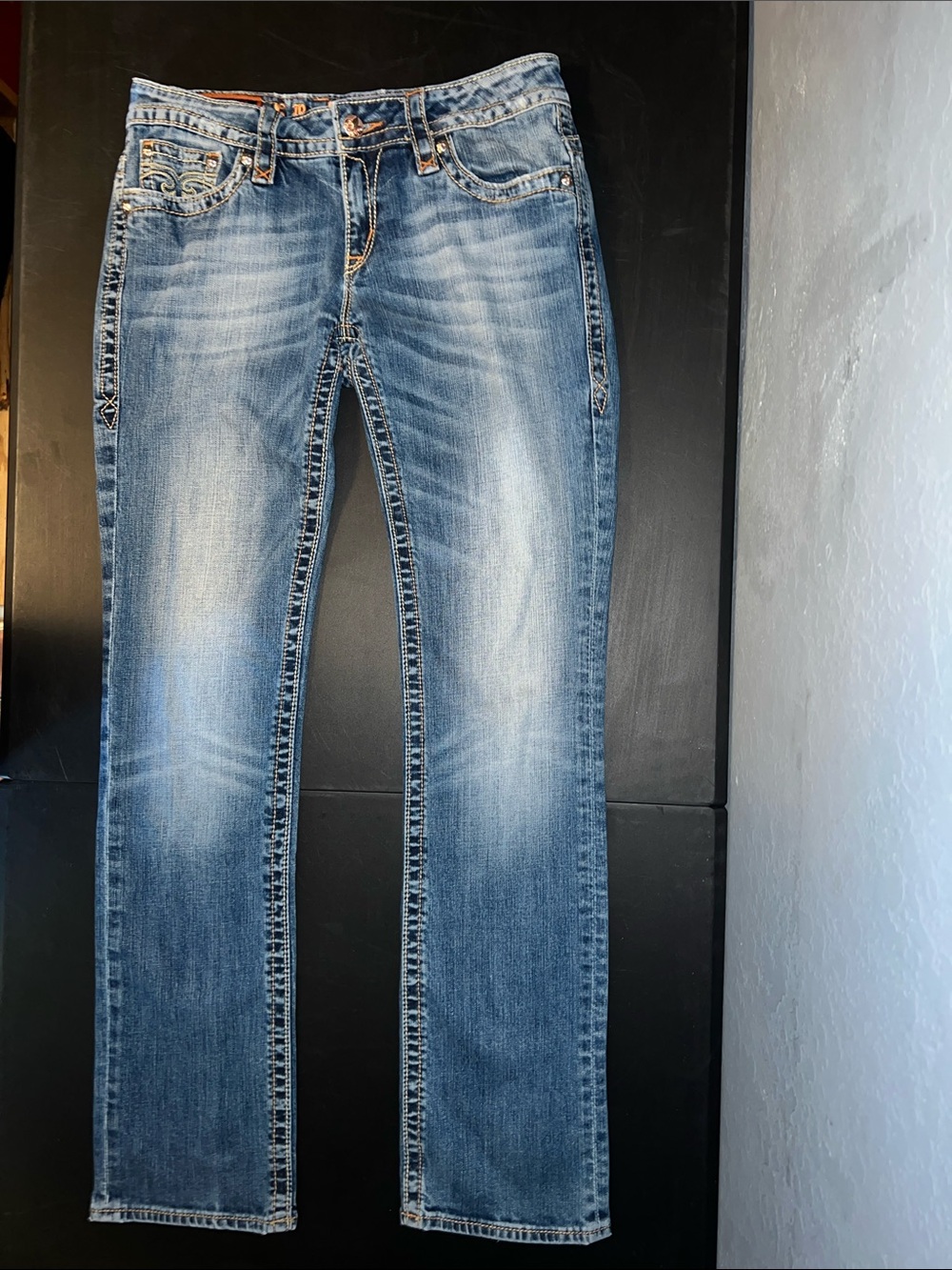 Rock Revival Women's Straight Leg Jeans - Medium Blue Wash